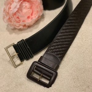 Brown and Black Belt Bundle Banana Republic.